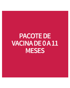 PACOTE DE VACINA DE 0 A 11 MESES