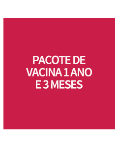 PACOTE DE VACINA 1 ANO E 3 MESES