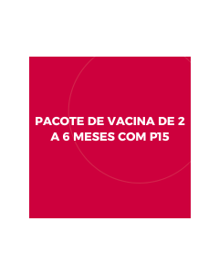 PACOTE DE VACINA DE 2 A 6 MESES COM P15
