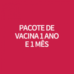 PACOTE DE VACINA DE 1 ANO E 1 MÊS 