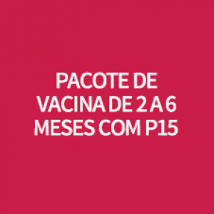 PACOTE DE VACINA DE 2 A 6 MESES COM P15